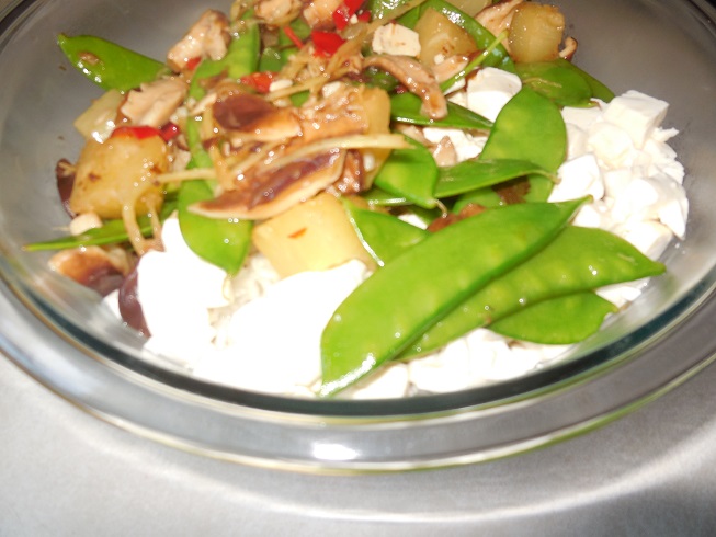 Ginger tofu stir fry