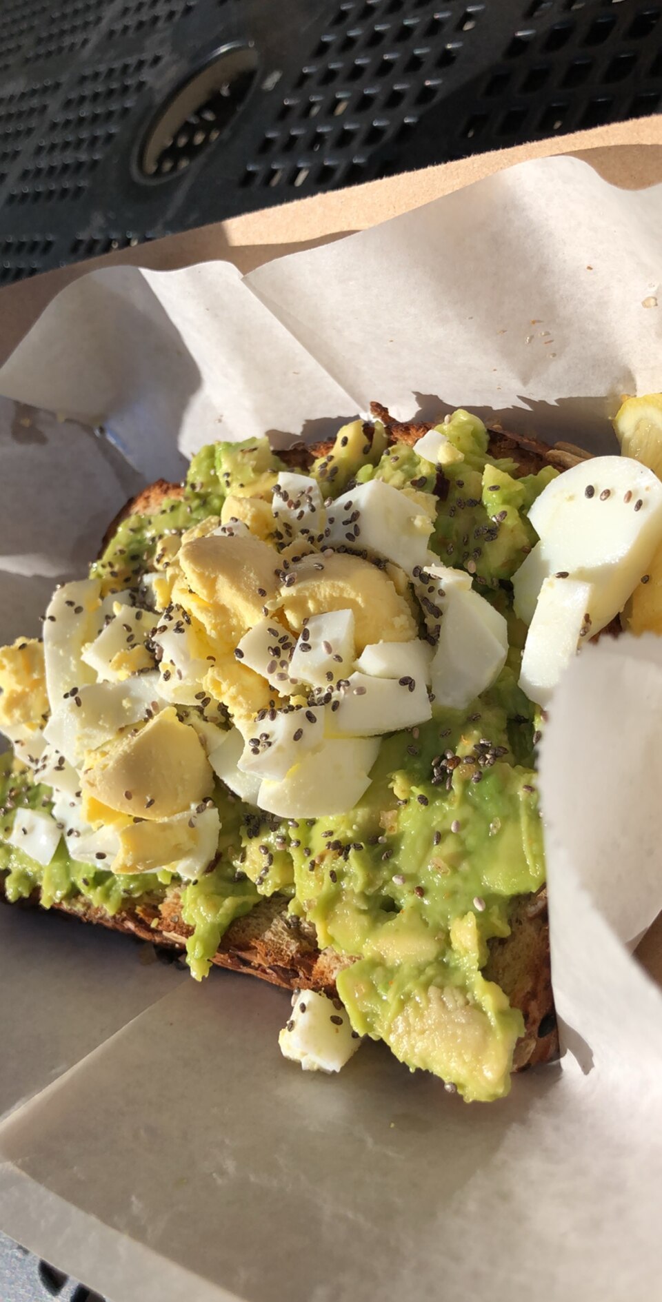 Avocado egg toast