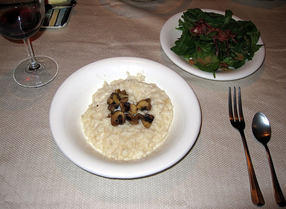 Mushroom risotto